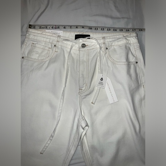 Sanctuary Micro Belt Crop in Powdered Sugar color - NWT - size 32 (14) - Picture 2 of 10